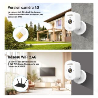 Caméra Batterie 4G sans fil