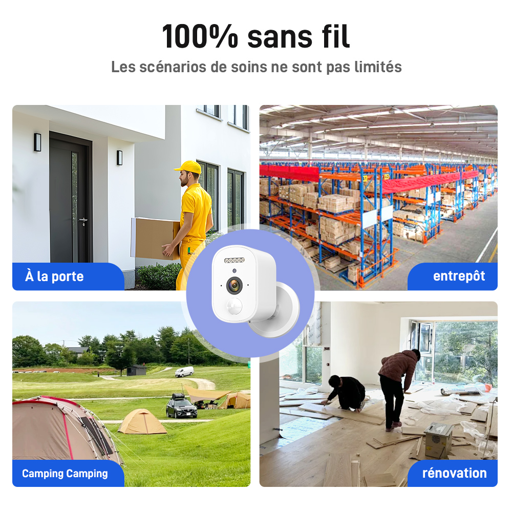 Caméra Batterie Wi-Fi sans fil – Image 2