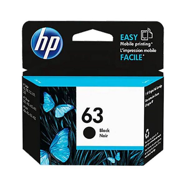 HP 63 Cartouche d’encre noire d’origine