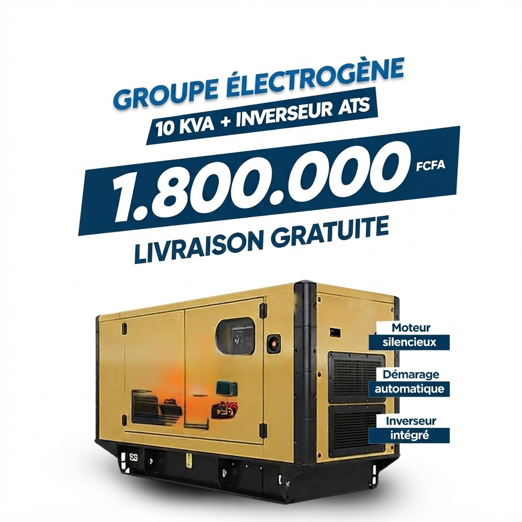 Groupe électrogènes POWER ÂGE 10KVA  Essence Livraison gratuite à Abidjan