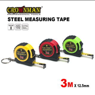 Mini-mètre Crownman 3mx12,5 mm pour mesure 7,5m 7,5m