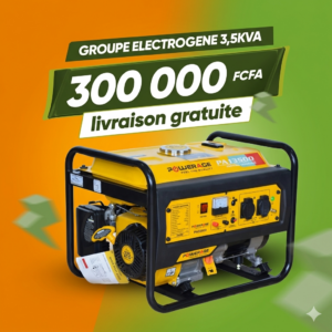 Groupe électrogènes POWER ÂGE  3.5KVA  Essence Livraison gratuite à Abidjan