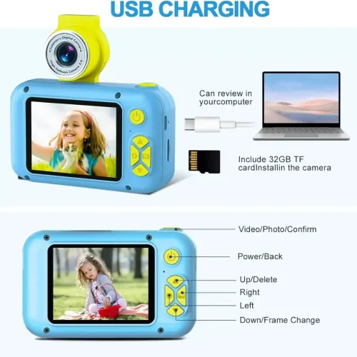 Mini appareil photo 32Gb Oteeto OKC02 pour enfants - 35.000fff - 2